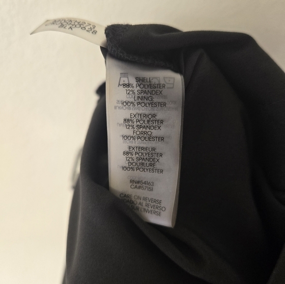 Calvin Klein Mid Rise Slim Tech Stretch Pants Black XL - Picture 5 of 8